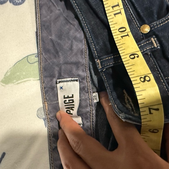 PAIGE Dark Blue Flare Jeans - Picture 6 of 17